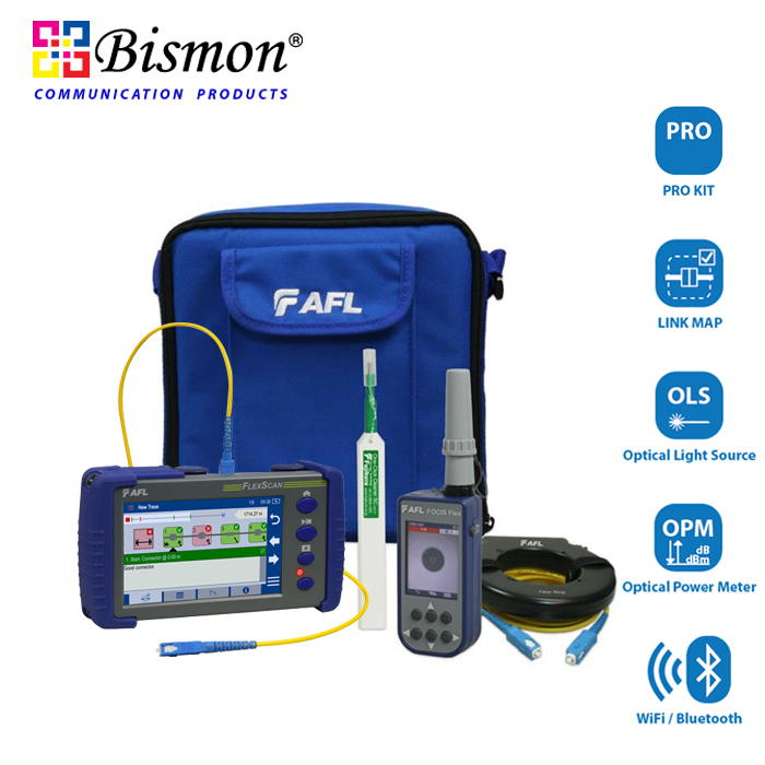 FlexScan-FS300-325-PRO-Kit-PON-OTDR-MM-SM-850-1300-1310-1550nm-OLS-OPM-BT-WiFi